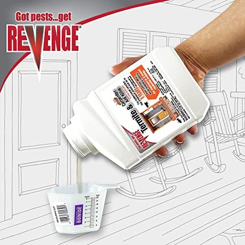 Bonide Revenge Termite & Carpenter Ant Killer Spray, 16 oz Concentrate, Long Lasting Pesticide for Indoors and Outdoors