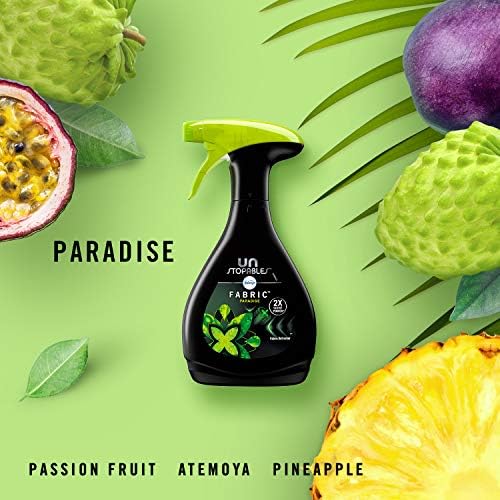 Febreze Unstopables Odor-Eliminating Fabric Refresher, Paradise, 27 fl oz (Pack of 2)