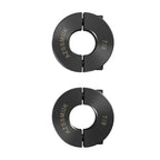 Two-Piece Clamping Collar, Carbon Steel with Black Oxide Plating, 7/8" Bore Size, Set Screw