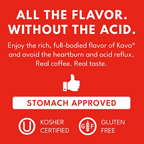 Kava Coffee Low Acid Neutralized Instant Coffee, 4 Ounce (Pack of 3)