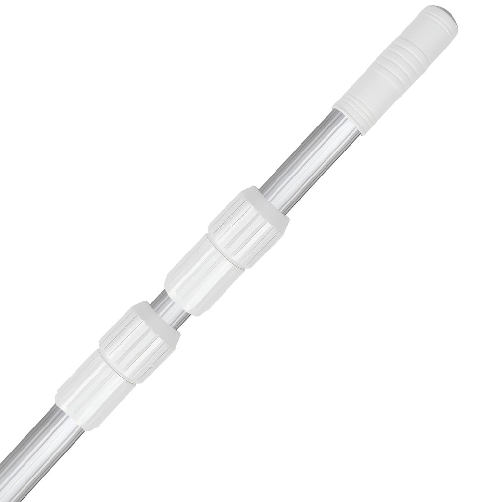 JSPJSP Pool Pole- Professional 9-Foot Telescopic Pool Cleaning Rod,Pool Rod Adjustable Telescopic Rod, Used for Cleaning Nets, Brushes, Vacuum Heads (9-feet)