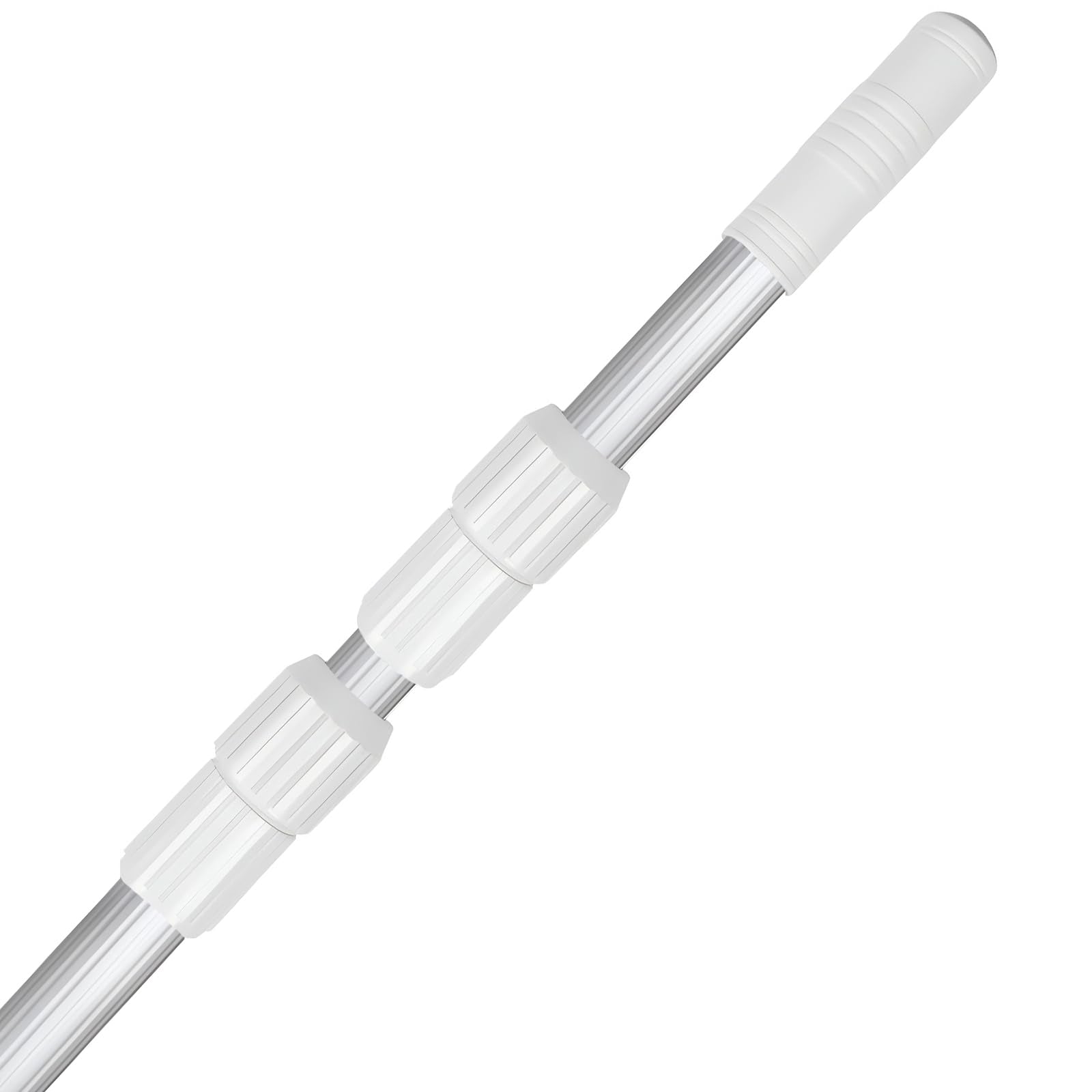 JSPJSP Pool Pole- Professional 9-Foot Telescopic Pool Cleaning Rod,Pool Rod Adjustable Telescopic Rod, Used for Cleaning Nets, Brushes, Vacuum Heads (9-feet)