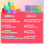 36 Pack Slow Rising Stress Cube, Dough Stress Balls Squishy Fidget Toys Bulk for Anxiety Relief, Soft Fidget Cube, Pull Stretch Squishy Toys for Classroom Prize, Party Favors for Kids Adults