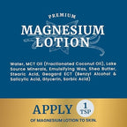 Magnesium Lotion to Relieve Muscle Cramps & Soreness | Calming & Recovery Support, Muscle Relaxation | Topical Magnesium Cream for Leg Cramps | Maximum Absorption | with Shea Butter | 8 fl oz.
