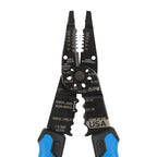 Klein Tools 1025 Long Nose Multi-Purpose Wire Stripper, Made in USA Professional Electrician Tools, Crimping Tool, Cable Stripper for 10-20 AWG Solid, 12-22 AWG Stranded Wire