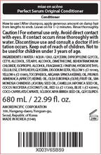 Mise En Scene Perfect Serum Original Conditioner For Damaged Hair, Nutrient Care With Argan Oil, Containing Jojoba-Seed-Oil For Smooth, Glossy Texture, 22.99 Fl. Oz.