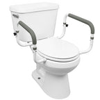 Carex Toilet Safety Frame - Toilet Safety Rails With Adjustable Width - Toilet Rails For Elderly, Handicap, Home Health Care Equipment After Surgery, Supports 300lbs