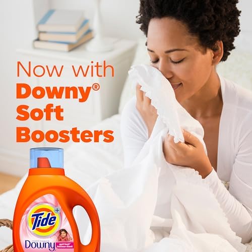 Tide Liquid Laundry Detergent with Touch of Downy, April Fresh Scent, 74 loads, 105 fl oz