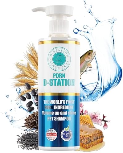 PDRN Volume Up & Shine Pet Shampoo - Contains PDRN & Manuka Honey - Enhances Skin Health, Moisturizes, Relieves Itching, Prevents Odor, Enhances Volume, and Gives Coat Shine for Dogs and Cats. 10.1 oz
