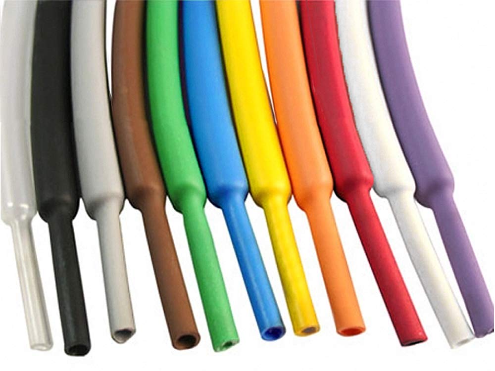 Electriduct 1/4" Heat Shrink Tubing 3:1 Ratio Shrinkable Tube Cable Sleeve - 50 Feet (Gray)