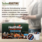 Healthwise Low Acid Hazelnut Decaf, Chemical-Free Swiss Water Process, 99.9% Caffeine Free, 100% Colombian Coffee K-Cups – Medium Roast, Healthier Coffee for Sensitive Stomachs - Keurig 2.0 Compatible - - 144 Count (Pack of 12)