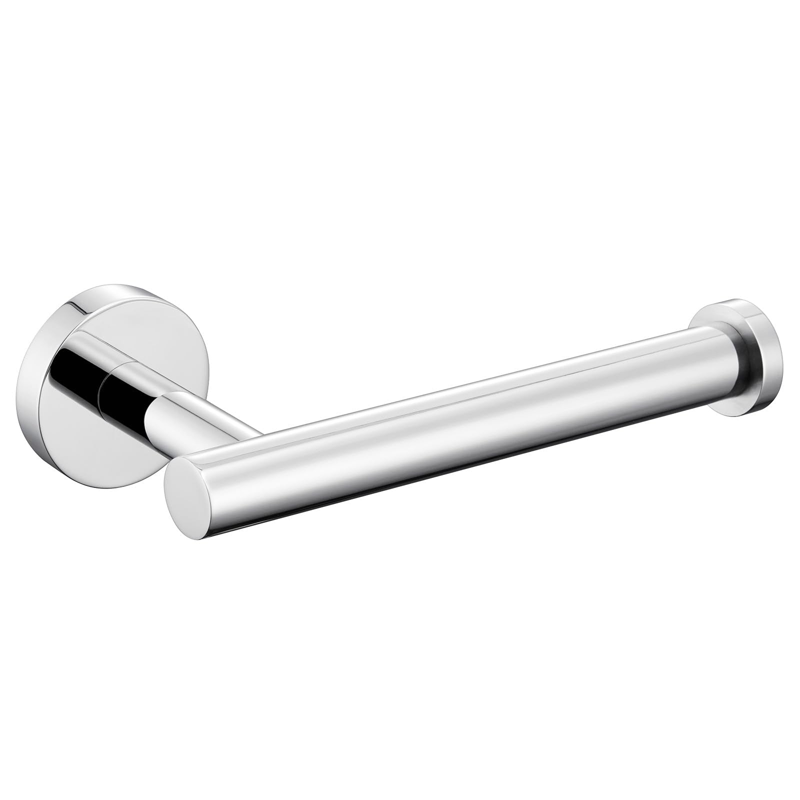 Toilet Paper Holder Polished Chrome, APLusee 304 Stainless Steel Tissue Roll Hanger, Round TP Roll Dispenser for Bathroom Kitchen Washroom, Wall Mount