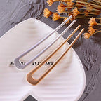 [4 Pack] Benefree U-Shape Hairpins, Bride Hair Accessories Hair Pins Clip Vintage Hair Stick,Hairstyle Chignon for Women Girls (Silver and Gold)