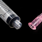 100 Pack 10ml/cc Plastic Luer Lock Syringa with 18Ga and Cap, Individually Sealed Wrapped, for Scientific Labs, Measuring Liquid, Refilling Cartridges or Glue Applicator