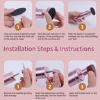 2in1 New Electric Foot Callus Remover & Nail Drill,for Callus Remover for Feet,Nail Art | Callus Remover for Feet with 20Pcs Disc Sandpaper and 10Pcs Barrel Sandpaper