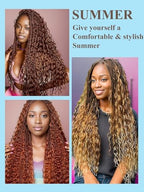 Chocolate Brown Braiding Hair Water Wave 100g 20 Inch Color 4 Bulk Hair for Braiding Deep Wave Bundles 12A Brazilian Virgin Curly Extensions for Boho Braids Wet and Wavy