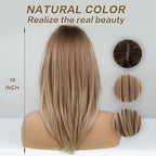 HAIRCUBE Layered Wigs for Women Synthetic Wig