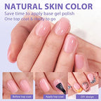 BTArtbox XCOATTIPS Natural Nail Tips - Short Square Press On Nails Pink, Long Lasting Soft Gel Nails False Nail, Soak Off Acrylic Fake Nails Extensions for Nail Art DIY Women