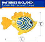 SwimWays Rainbow Reef Fish Toy, Kids Swimming Accessories & Water Toys, Learn to Swim Pool Toys for Kids Ages 5 & Up, Batteries Included, Lebron Waves