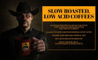 Mavericks Low Acid Coffee - Midnight Ride Blend - Organic and Non-GM0 (Coffee Ground) 16 oz - Bold and Smooth Dark Roast with 90% Less Acid - Safe for GERD and Keto Diets