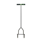 Yard Butler Manual Lawn Coring Aerator, ID-6C - Lawn Care Tool for Aerating - Long-Handled - Power-Coated Steel Construction - Comfortable Cushioned Handles Garden Tool - Easy to Use