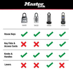 Master Lock Portable Key Lock Box, Combination Lock Box Holds 5 Keys 5400EC
