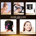 Red Light Therapy for Face, Enhance LED Face Mask Light Therapy for Acne, Wrinkles & Skin Rejuvenation, 3 Light Modes & Timing Settings, Eye Protection, Portable LED Face Mask Home Skincare