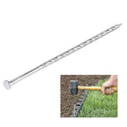 Uitose 38 Pcs 6-Inch Artificial Turf Stakes, Stainless Steel Spiral Landscape Spikes, Landscape Edging Anchoring Spikes for Paver Edging, Weed Barrier, Artificial Turf Stake, Tent Stakes