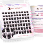 Upgraded,Natural Eyelash Clusters C Curl 8-14mm, Cluster Eyelash extensions Wispy with No Plastic Feel,Ultra-Soft Individual Lashes with Thin Band, long-lasting and New Comfort - Classic Style