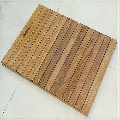 Wooden Mat,Non-Slip Mat for Bathroom,Outdoor Shower Bath Mat for Bathroom,Bamboo Bath Mat for Shower (Size : 30x70cm/12x28in)