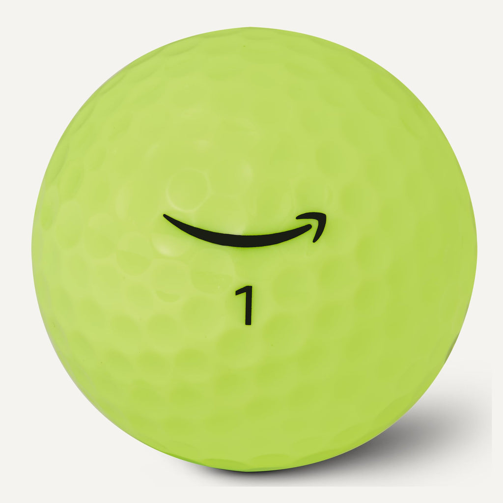 Amazon Basics Core Soft Golf Balls, Low Compression, Side Stamp Alignment, 24-Pack, Yellow