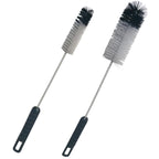 Coralpearl Bottle Brushes Thin Long Handle X 2, Utility Skinny Wire Cleaner Set Big Small, Bendable Flexible for Cleaning Narrow Neck Water, Beer, Wine, Baby Bottles, Pipes, Tubes, Hoses, and Flasks