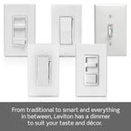 Leviton Table Top Plug in Lamp Dimmer for Dimmable LED, Halogen and Incandescent Bulbs, TBL03-10E, Black