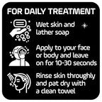 Asepxia Activated Charcoal Cleansing Bar for Enhanced Acne Control & Skin Purification with 2% Salicylic Acid, Ideal for Oily Skin and Reducing Blackheads - 4 Oz, 5-Pack