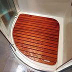 Wooden Bath Mat,Bathroom Carpet,Shower Floor Foot Rug,Non Slip Wooden Floor Mat,Premium,Slatted Design (Size : 40 * 40cm/16 * 16in)