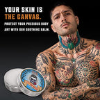 Viking Revolution Tattoo Care Balm for Before, During & Post Tattoo Safe, Natural Tattoo Aftercare Cream Moisturizing Lotion to Promote Skin Healing, Skin Moisturizer, (2oz,1 Pack)