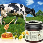 Beef Tallow For Skin, Beef Tallow and Honey Balm Face Moisturizer, Organic Grass Fed Tallow Deeply Nourishing for Face & Body - Whipped Beef Tallow Skin Balm, Moisturizing Skin Care Cream for Dry Skin