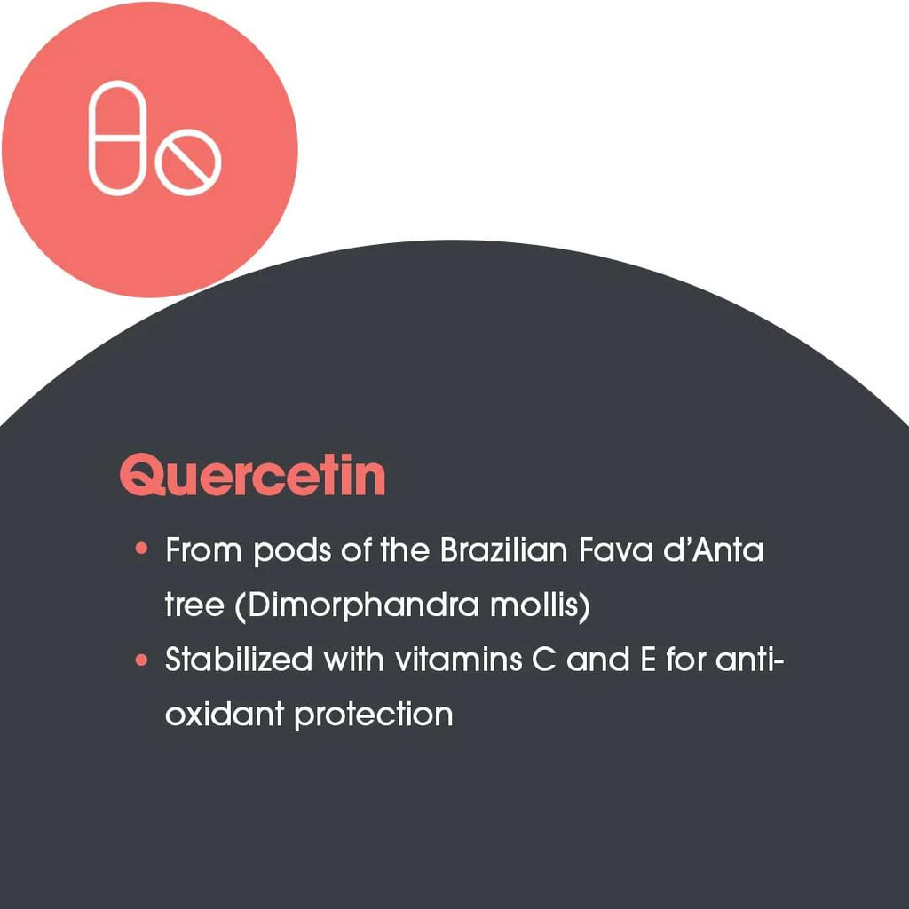ARG Quercetin 300 - Supports Mast Cell and Histamine Response - Includes Vitamin C - Delivers 300 mg Quercetin Per Capsule - Vegetarian & Hypoallergenic - 30 Servings - 60 Capsules