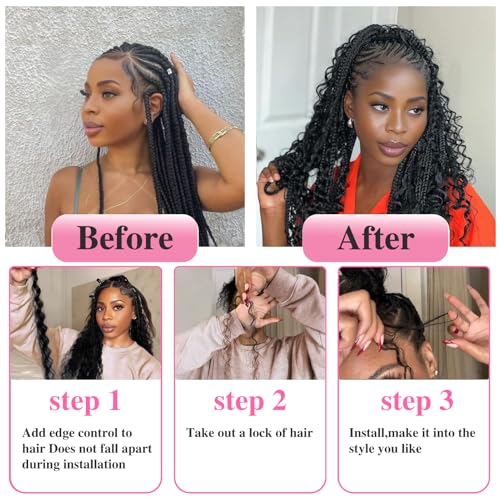 Blonde Braiding Hair 100g 20 Inch Human Braiding Hair Deep Water Wave Bulk Human Hair for Braiding Brazilian Human Braiding Hair for Boho Braids Color 30