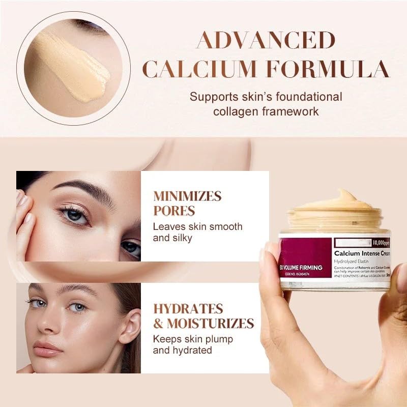 Aocesk Advanced Calcium-Infused Intense Repair & Moisturizing Cream, Firming Daily Moisturizer,Calcium Volume Multi Balm, Intense Hydration for Deep Wrinkles on Eye, Anti-Aging & Lifting Care (50 ml)