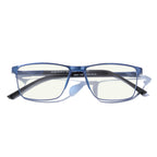 MERRY'S Fashion Blue Light Blocking Glasses - Reading Glasses Metal Frame Spring Hinge Readers for Men Eyeglasses (Blue-52MM, 1.75)