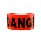TopSoon Caution Barricade Tape Non-Adhesive Barrier Tape Construction Halloween Party Decoration (6Pack Danger Tape, 1000 Feet)