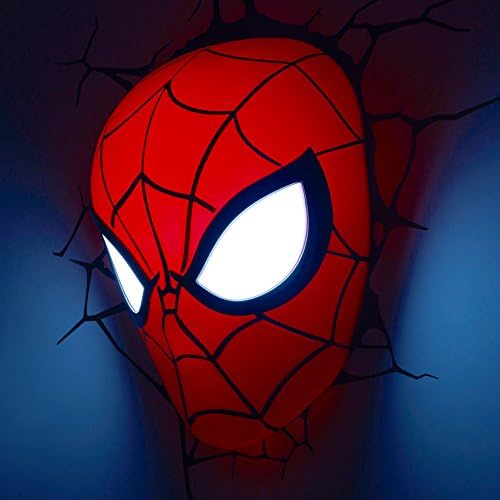 3DLightFX Marvel Spiderman Mask 3D Deco Light