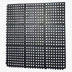 Envelor Interlocking Rubber Floor Tiles with Drainage Holes Anti Fatigue Garage Floor Mat Non Slip Wet Area Mat for Bar, Kitchen, Restaurant, Outdoor, Modular Snap Together 1-Pack, 36 x 36 inches