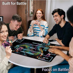for MTG Game Playmat, for Magic TCG Rubber Play mat,Tabletop Card Playmats with Smooth Surface,Trading Card Inked Game Mat with White Zones,Battle Game,Colorful Dragon