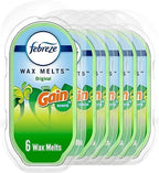 Febreze Wax Melts, Wax Melt Warmer Cubes, Wax Warmer Cubes, Gain Original Scent, 6 packs, 6 cubes each, Air Freshener