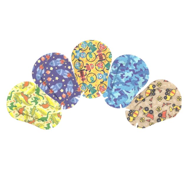 Ortopad® Bamboo Boys Eye Patches, 50/Box (Regular Size, 4+ yrs) Blue Camo Pack