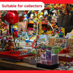 1 Pcs Acrylic Booster Pack Dispenser, Card Dispenser Storage and Organizer, for Trading Card, Booster Packs, Sports & More (Black Base 3 Slots)