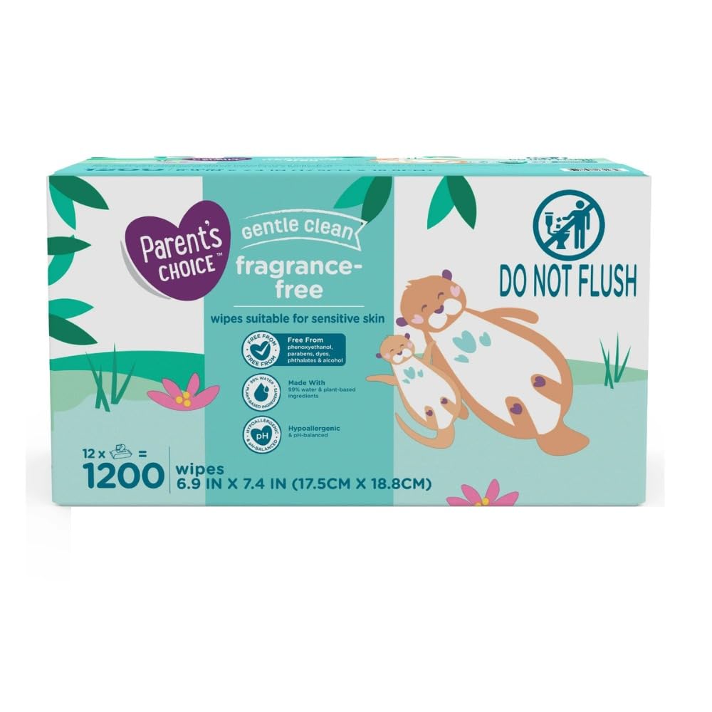 Frragrance Free Baby Wipes, 1200 Count - Hypoallergenic And pH Balanced - Alcohol Free - No Harsh Iritants - Suitable For Sensitive Skin