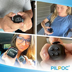 PILPOC theFube Fidget Cube with 12 Sides - Handy Anxiety Toys for Kids and Adults - Fidget Dice for Stress Relief & Focus - Anti Stress Cube for ADHD, ADD, with Carry Case (Green & Mix)